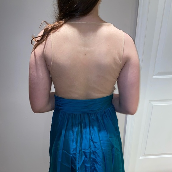 Jovani 21205 Dress in Peacock - Picture 4 of 5